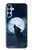 S3693 Grim White Wolf Full Moon Case For Samsung Galaxy A15 5G