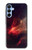S3897 Red Nebula Space Case For Samsung Galaxy A15 5G