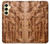 S1307 Fish Wood Carving Graphic Printed Case For Samsung Galaxy A25 5G