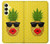 S2443 Funny Pineapple Sunglasses Kiss Case For Samsung Galaxy A25 5G