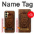 S2529 Leo Zodiac Tattoo Brown Graphic Print Case For Samsung Galaxy A25 5G