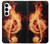 S0493 Music Note Burn Case For Samsung Galaxy A35 5G