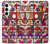 S1923 Hanafuda Japanese Flower Card Case For Samsung Galaxy A35 5G