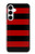 S2638 Black and Red Striped Case For Samsung Galaxy A35 5G