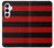 S2638 Black and Red Striped Case For Samsung Galaxy A35 5G