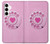 S2847 Pink Retro Rotary Phone Case For Samsung Galaxy A35 5G