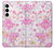 S3036 Pink Sweet Flower Flora Case For Samsung Galaxy A35 5G