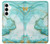 S3399 Green Marble Graphic Print Case For Samsung Galaxy A35 5G
