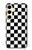 S1611 Black and White Check Chess Board Case For Samsung Galaxy S24