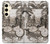 S1681 Steampunk Drawing Case For Samsung Galaxy S24