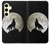 S1981 Wolf Howling at The Moon Case For Samsung Galaxy S24