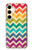 S2362 Rainbow Colorful Shavron Zig Zag Pattern Case For Samsung Galaxy S24