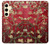 S2414 Red Blossoming Almond Tree Van Gogh Case For Samsung Galaxy S24
