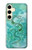 S2653 Dragon Green Turquoise Stone Graphic Case For Samsung Galaxy S24
