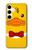 S2760 Yellow Duck Tuxedo Cartoon Case For Samsung Galaxy S24
