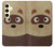 S2825 Cute Cartoon Raccoon Case For Samsung Galaxy S24