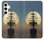 S2897 Pirate Ship Moon Night Case For Samsung Galaxy S24