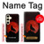 S2955 Wolf Howling Red Moon Case For Samsung Galaxy S24