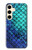 S3047 Green Mermaid Fish Scale Case For Samsung Galaxy S24