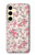 S3095 Vintage Rose Pattern Case For Samsung Galaxy S24