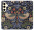 S3791 William Morris Strawberry Thief Fabric Case For Samsung Galaxy S24