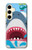 S3947 Shark Helicopter Cartoon Case For Samsung Galaxy S24