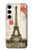 S2108 Eiffel Tower Paris Postcard Case For Samsung Galaxy S24 Plus