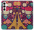 S2353 Paris Cartoon Vintage Pattern Case For Samsung Galaxy S24 Plus