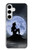 S2668 Mermaid Silhouette Moon Night Case For Samsung Galaxy S24 Plus