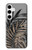 S3692 Gray Black Palm Leaves Case For Samsung Galaxy S24 Plus