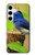 S3839 Bluebird of Happiness Blue Bird Case For Samsung Galaxy S24 Plus