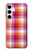 S3941 LGBT Lesbian Pride Flag Plaid Case For Samsung Galaxy S24 Plus