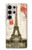S2108 Eiffel Tower Paris Postcard Case For Samsung Galaxy S24 Ultra