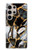 S3419 Gold Marble Graphic Print Case For Samsung Galaxy S24 Ultra