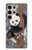 S3793 Cute Baby Panda Snow Painting Case For Samsung Galaxy S24 Ultra