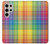 S3942 LGBTQ Rainbow Plaid Tartan Case For Samsung Galaxy S24 Ultra