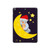 S2849 Cute Sleepy Owl Moon Night Hard Case For iPad 10.2 (2021,2020,2019), iPad 9 8 7