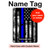 S3244 Thin Blue Line USA Hard Case For iPad 10.2 (2021,2020,2019), iPad 9 8 7