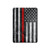 S3687 Firefighter Thin Red Line American Flag Hard Case For iPad 10.2 (2021,2020,2019), iPad 9 8 7