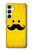 S1145 Yellow Mustache Sun Case For Samsung Galaxy A55 5G