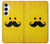 S1145 Yellow Mustache Sun Case For Samsung Galaxy A55 5G