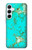 S2377 Turquoise Gemstone Texture Graphic Printed Case For Samsung Galaxy A55 5G