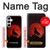 S2955 Wolf Howling Red Moon Case For Samsung Galaxy A55 5G
