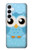S3029 Cute Blue Owl Case For Samsung Galaxy A55 5G