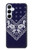 S3357 Navy Blue Bandana Pattern Case For Samsung Galaxy A55 5G