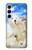 S3794 Arctic Polar Bear and Seal Paint Case For Samsung Galaxy A55 5G