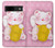 S3025 Pink Maneki Neko Lucky Cat Case For Google Pixel 8a