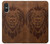 S2529 Leo Zodiac Tattoo Brown Graphic Print Case For Sony Xperia 10 VI