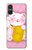 S3025 Pink Maneki Neko Lucky Cat Case For Sony Xperia 10 VI