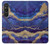 S3906 Navy Blue Purple Marble Case For Sony Xperia 1 VI